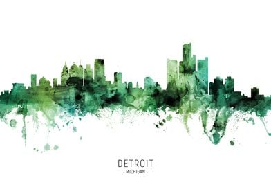 Detroit Skyline Michigan