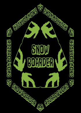 Snowboarder snowboarding