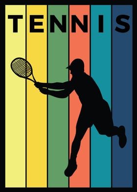 tennis silhouette
