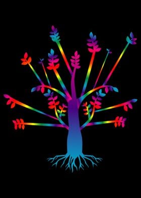 Psychedelic Art Tree