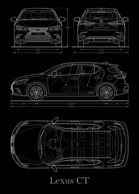 Lexus CT 2019 Blueprint