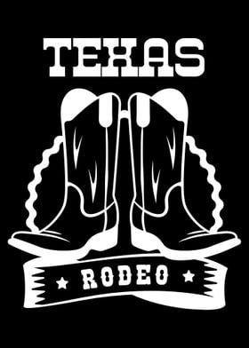 Texas Rodeo Horse Bull
