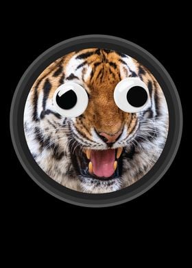 Tiger With Googly Eyes Fun