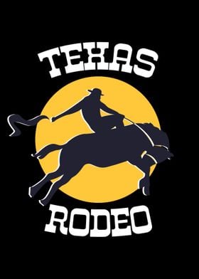 Texas Rodeo Horse Bull