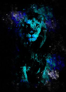 Lion in the space