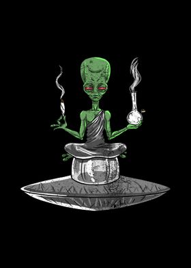 Alien Bong Smoking Weed