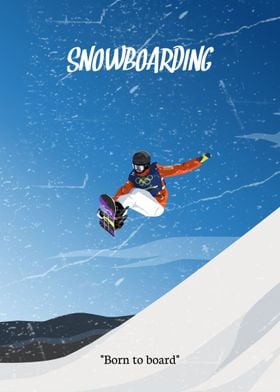 Snowboarder Born to Board