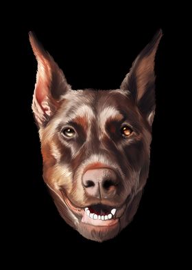 slidbane der ego Dobermann Hund' Poster by Wonderful Dream Picture | Displate