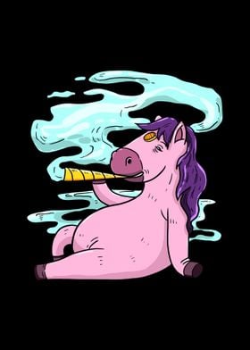 Unicorn Smoking Weed