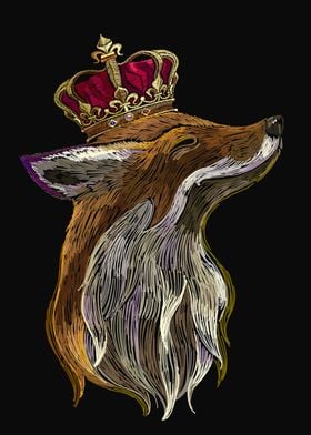  Fox With Crown