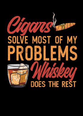 Funny Whiskey Cigar Tshirt