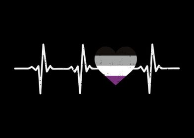 Heartbeat Asexual Flag