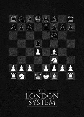 London System Chess Opening Print Chess Poster Chess 