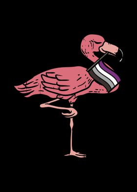 LGBT Flamingo Asexual Flag