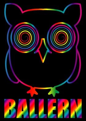 Psychedelic Owl