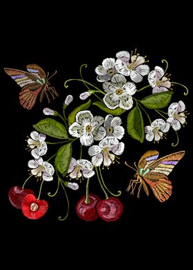 Cherry Embroidery