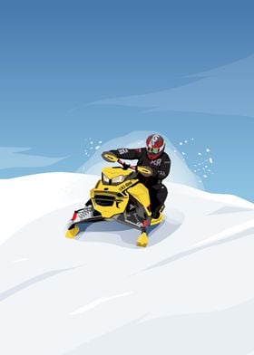 Snowmobiling sport sled