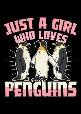 A girl who loves penguins