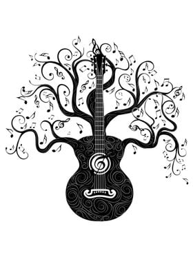 Overgrown guitar tree