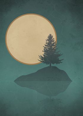 The Moon and the Pine