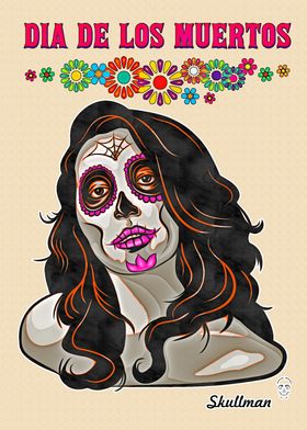 Catrina Sugar Skull Art