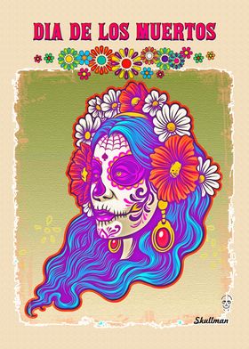 Catrina Sugar Skull Art