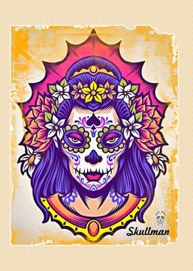 Catrina Sugar Skull Art