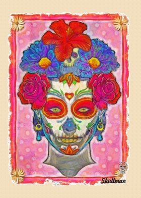 Catrina Sugar Skull Art