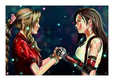 FF7 Aerith and Tifa