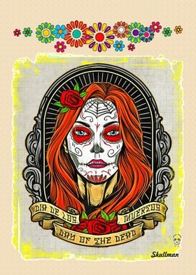 Catrina Sugar Skull Art