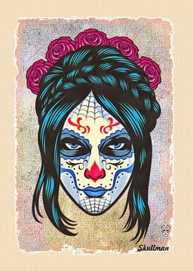 Catrina Sugar Skull Art