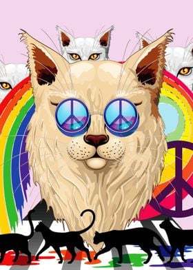 Cute Funny Cat Lover Quote' Poster by squeaky art | Displate