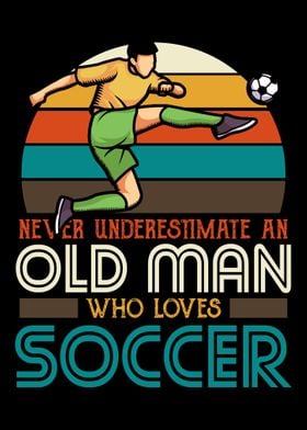 Soccer player old man