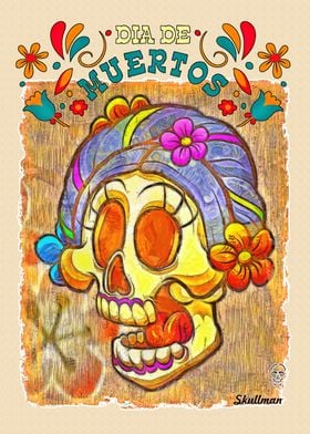 Catrina Sugar Skull Art