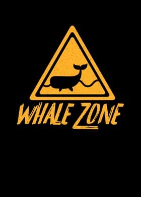 Whale zone on the sea natu