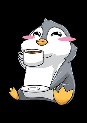 Pinguins Coffee Kawaii Ani