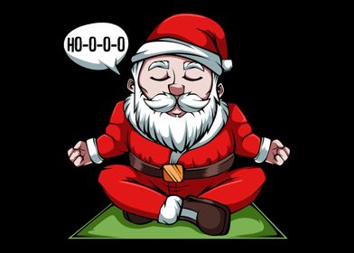 Funny Santa Claus Meditati