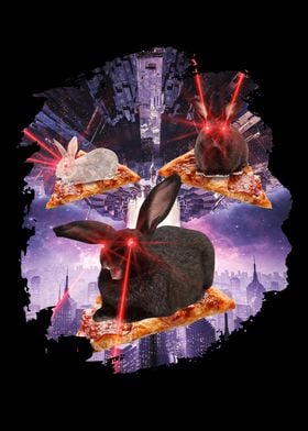 Laser Rabbit Pizza Bunny