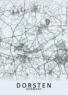 Dorsten Germany City Map