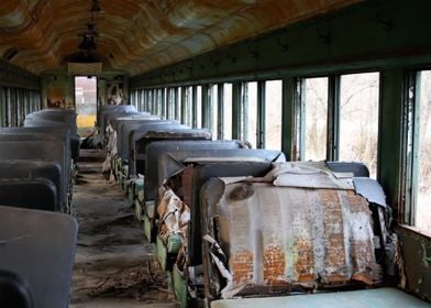 Blue Seats on Ghost Train