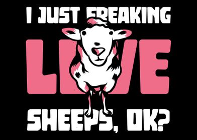 I just freaking love sheep