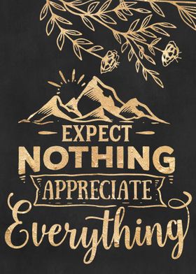 Expect nothing