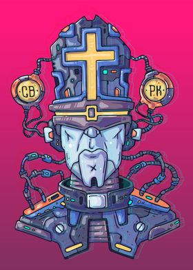 Cyberpunk Priest