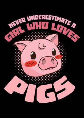 A girl who loves pigs