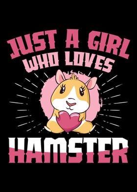 A girl who loves hamster