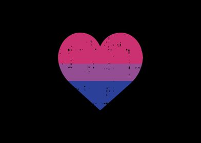 Pocket Heart Bisexual Flag