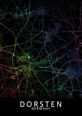Dorsten Germany City Map