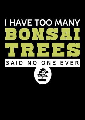 I Have Too Many Bonsai Zen