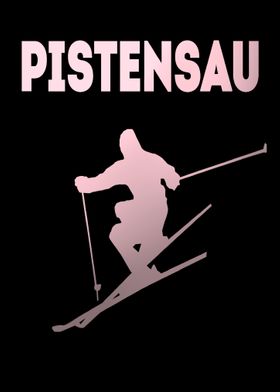 Ski Pistensau Skifahrer