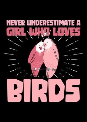 A girl who loves birds